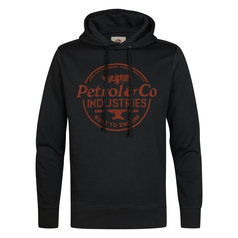 Petrol Industries Mikina antracitová / červená