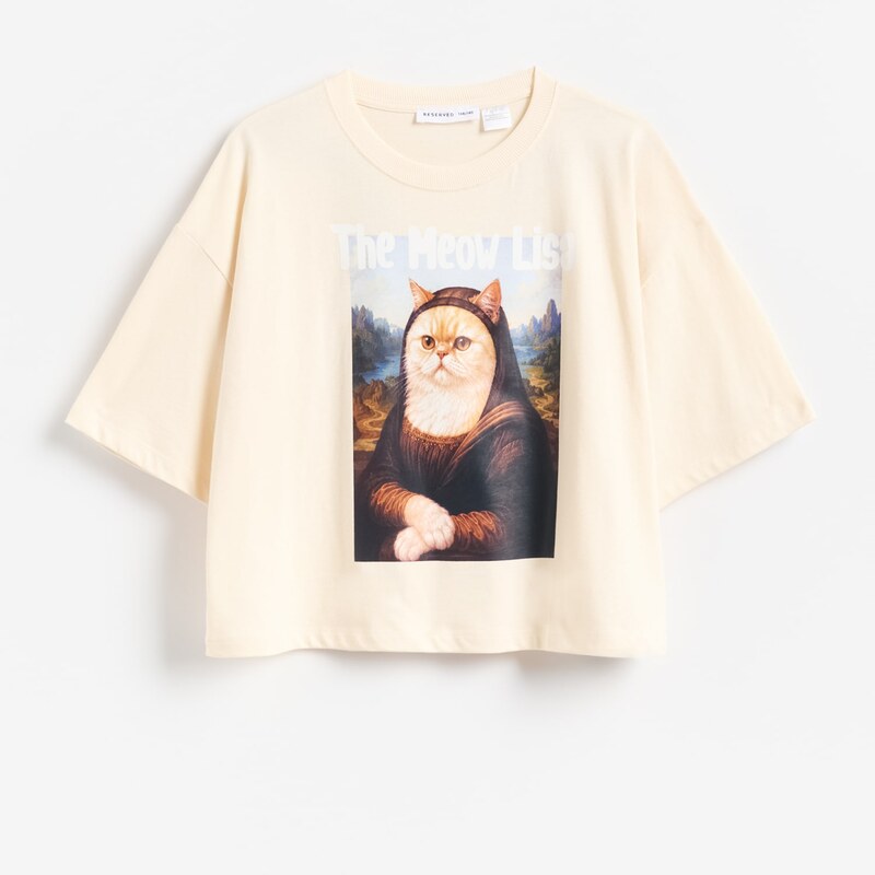 Reserved - GIRLS` T-SHIRT - tělová