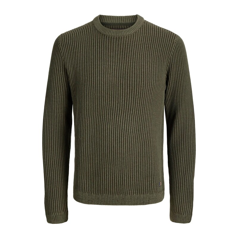 JACK & JONES Svetr JJEDOVER olivová