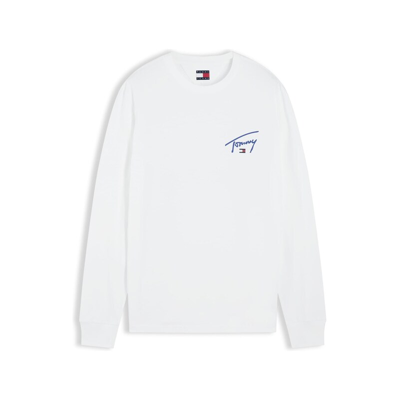 Tommy Jeans Tričko modrá / bílá