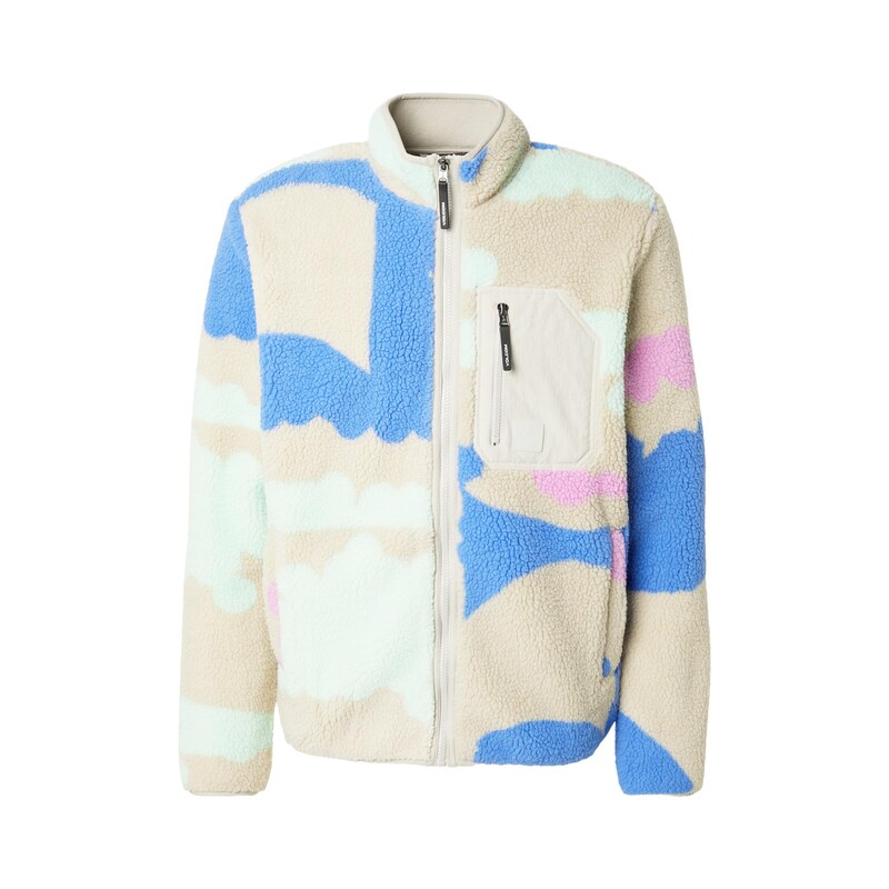 Volcom Mikina CARRAU béžová / světlemodrá / mátová / pink