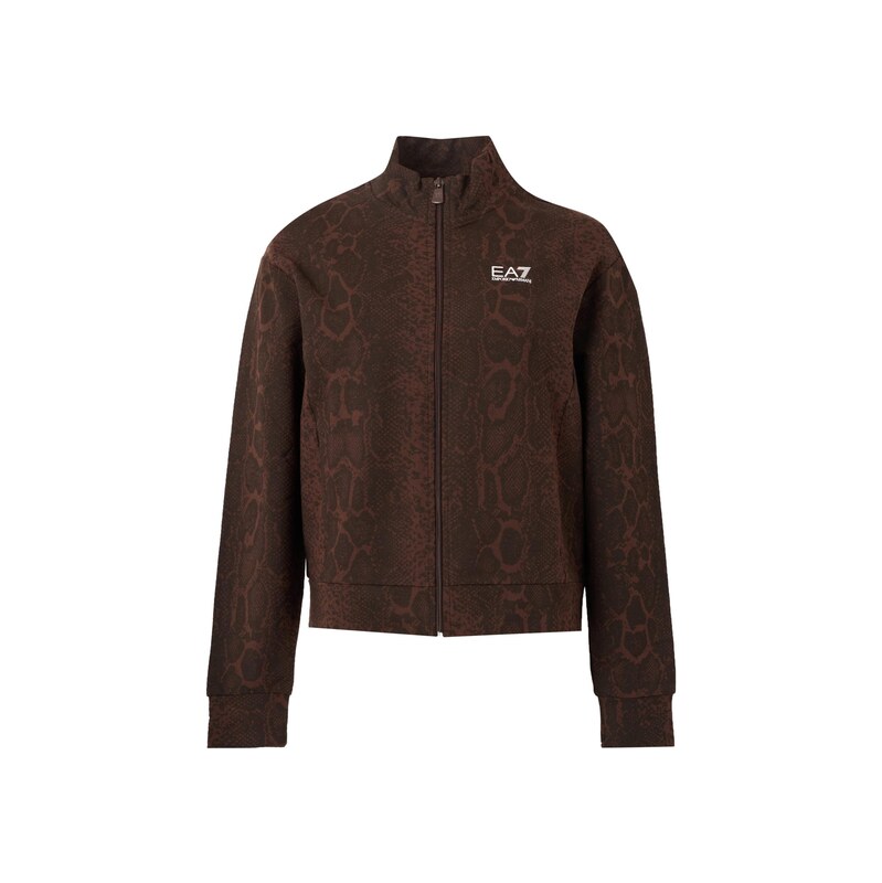 EA7 Emporio Armani Mikina hnědá / tmavě hnědá