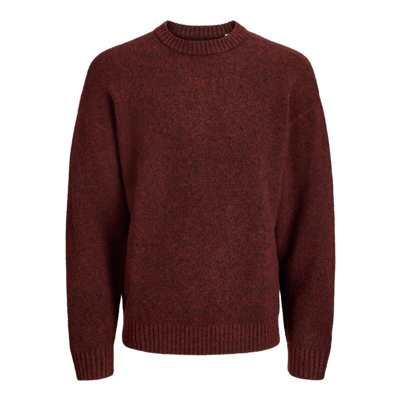 JACK & JONES Svetr JJESOHO OLLIE tmavě červená