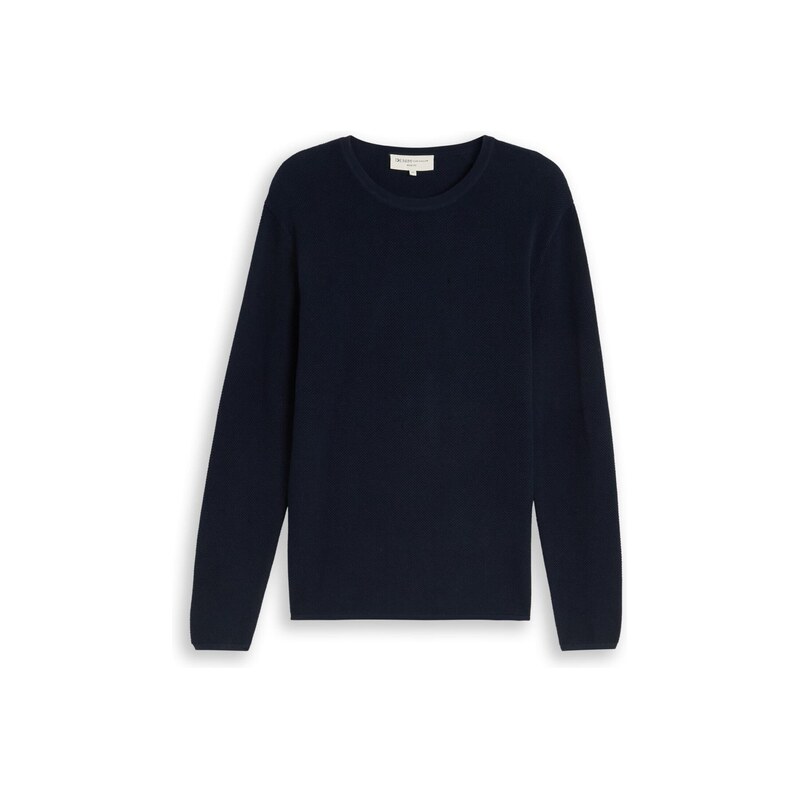 TOM TAILOR DENIM Svetr námořnická modř