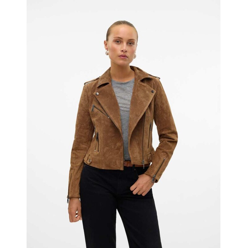 Vero Moda Jacket in tobacco brown