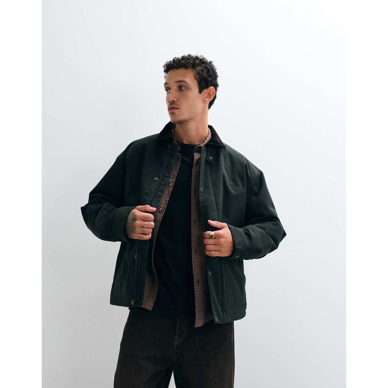 Carhartt WIP Quentin jacket with contrast collar in dark green