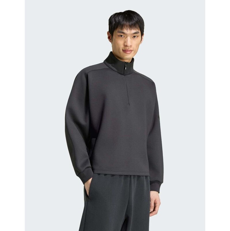 adidas performance Soft lux winter knit quarter-zip sweatshirt