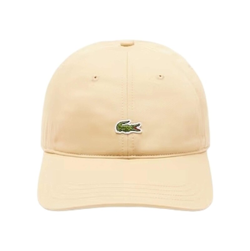 LACOSTE Kšiltovka Gorra lacoste beige small logo unstructured