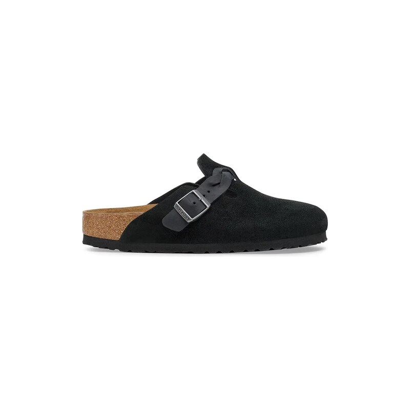 Birkenstock Semišové pantofle Birkenstock Boston Braided