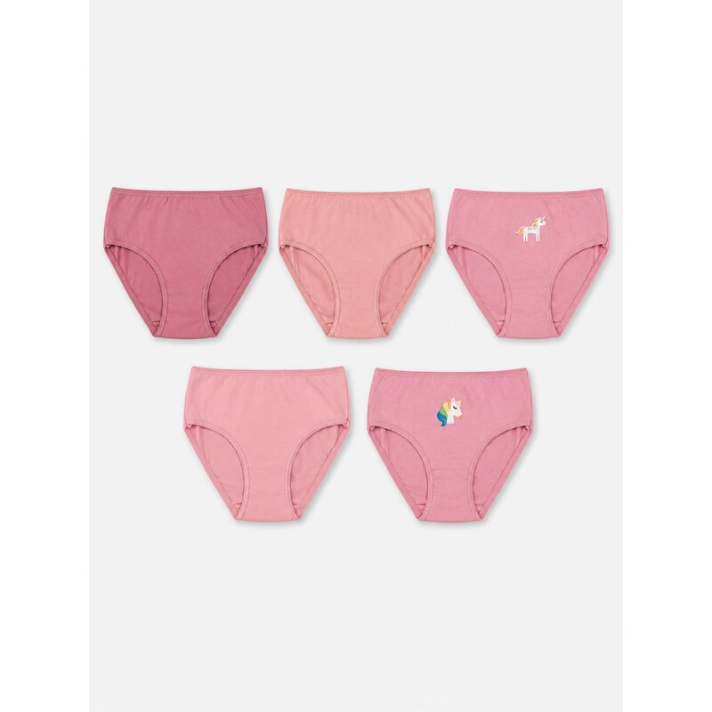Sinsay - Bavlněné kalhotky s motivem jednorožce 5 pack -