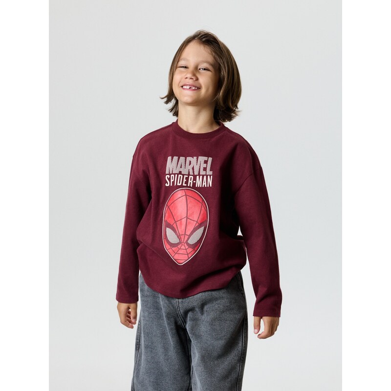 Sinsay - Bavlněné oversize tričko s potiskem Spider-Man -