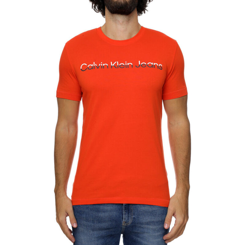 Calvin Klein pánské oranžové tričko