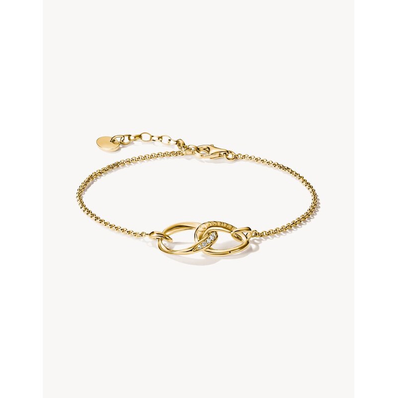 Thomas Sabo Bracelet together with white zirconia in yellow gold