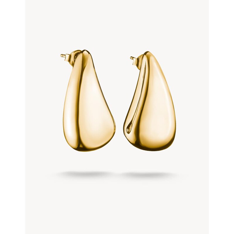 Thomas Sabo Earrings chunky in teardrop shape in gold