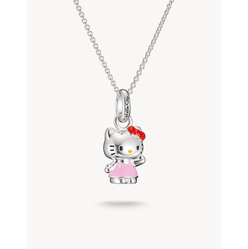 Thomas Sabo Hello kitty necklace pink in silver, black, red,