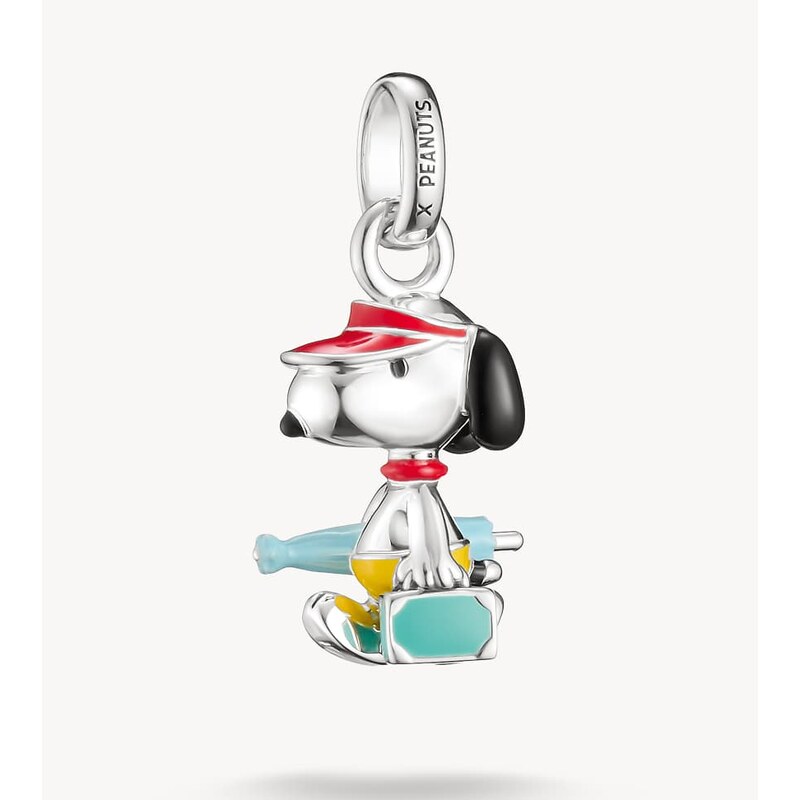 Thomas Sabo Peanuts snoopy charm with suitcase connect silver in