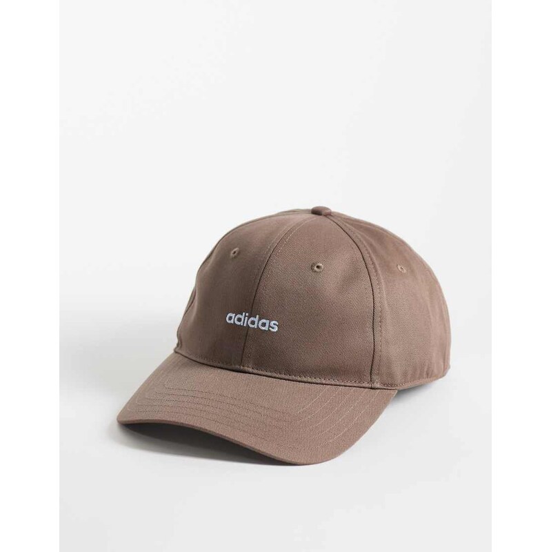 adidas Performance Three Stripes Studios baseball cap in brown