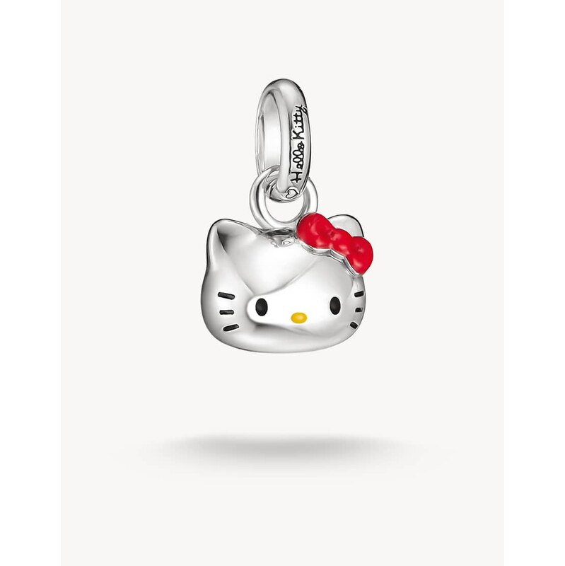 Thomas Sabo Hello kitty charm red bow – connect in silver, black