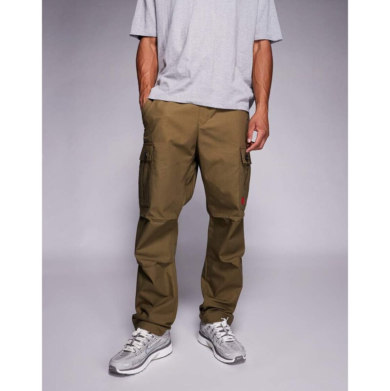 Hugo Red Garlo cargo trousers in green
