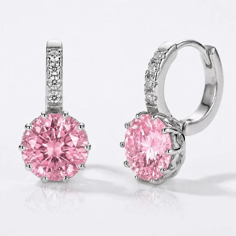 Elanis Jewel Náušnice Brillance Comtessa Rose s krystaly