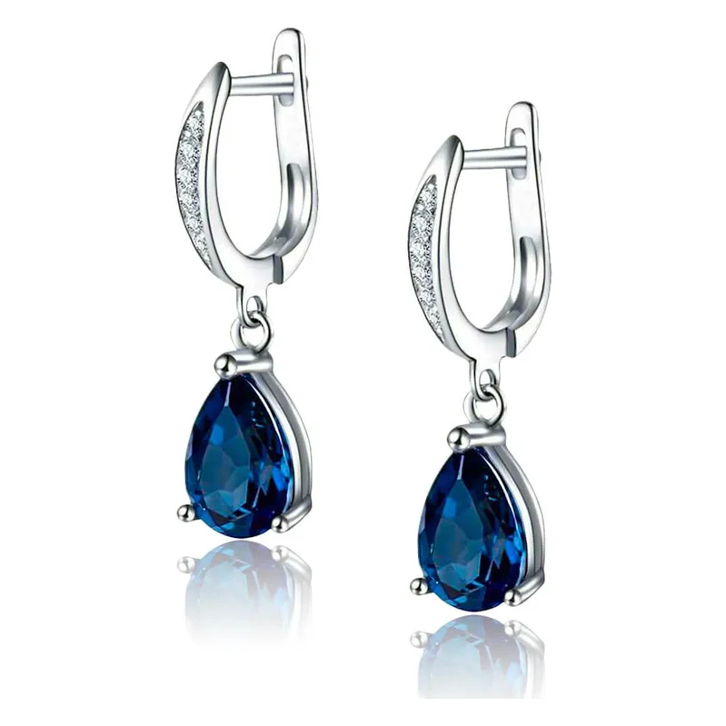 Elanis Jewel Visací náušnice Brillance Adele Royal Blue se