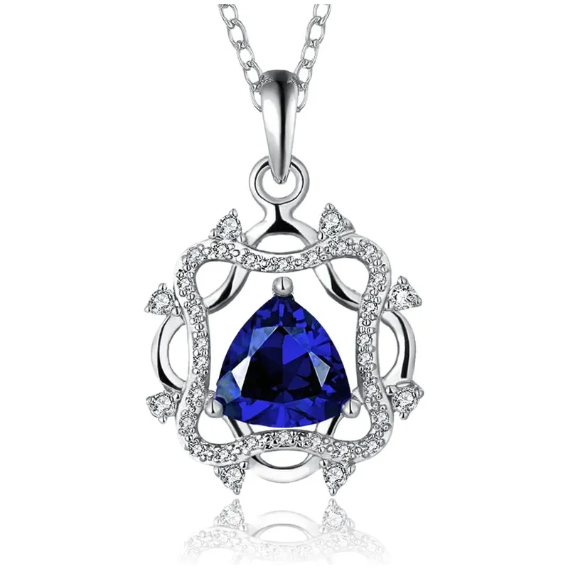 Elanis Jewel Romantický náhrdelník Charlotte Royal Blue zdobený