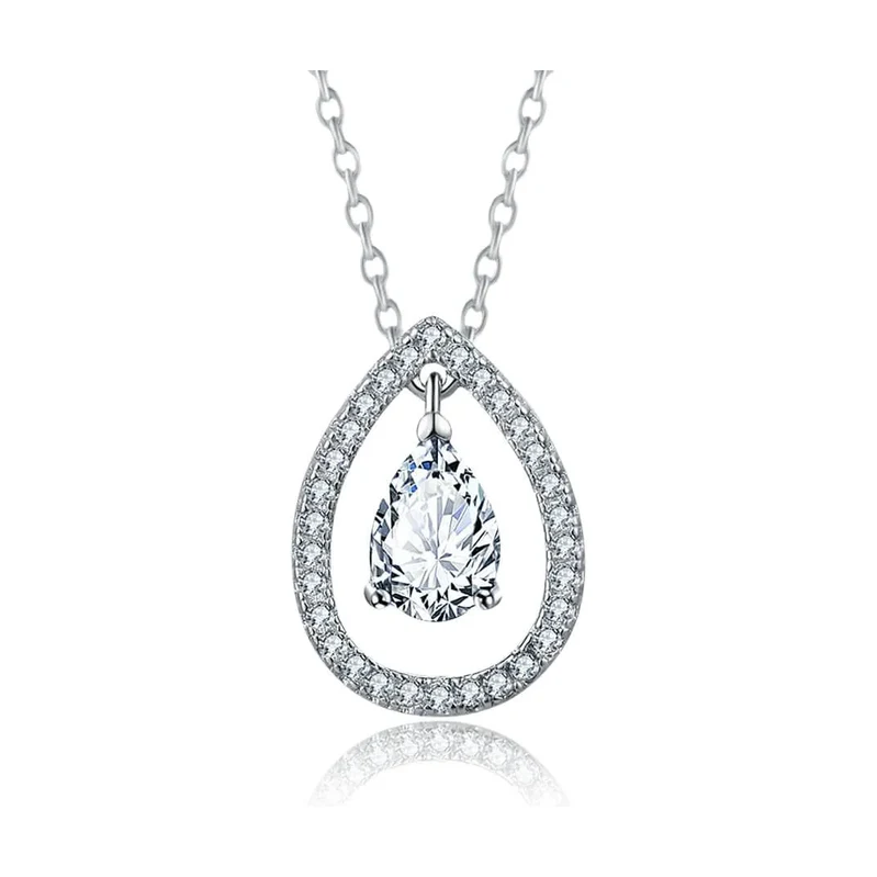 Elanis Jewel Okouzlující náhrdelník Water Drop s krystalem