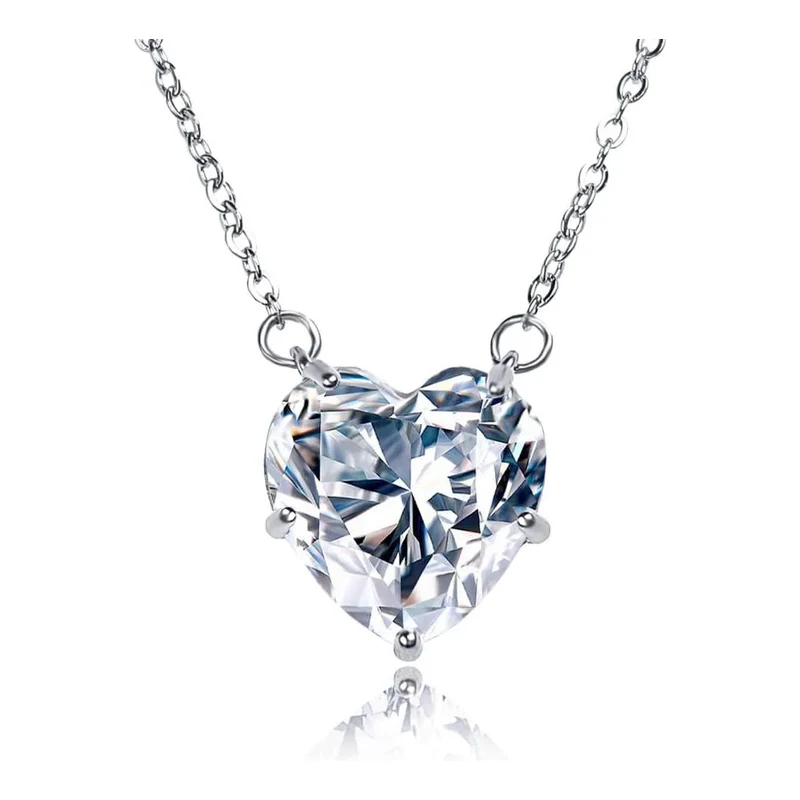 Elanis Jewel Třpytivý náhrdelník Loving Heart se zirkonem