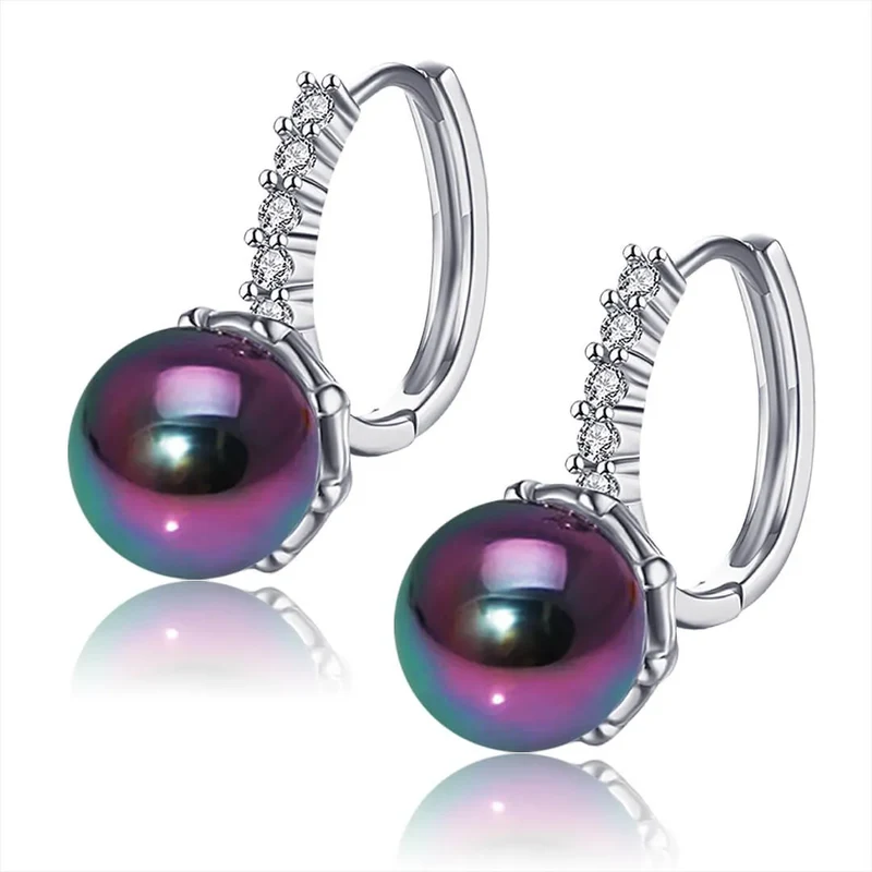 Elanis Jewel Perlové náušnice Melody Mystic Pearl zdobené