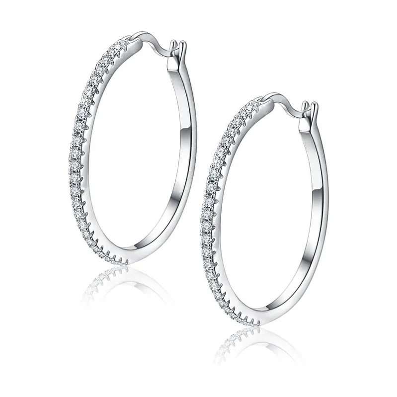 Elanis Jewel Kruhové náušnice La Diamantina Veronica se zirkony