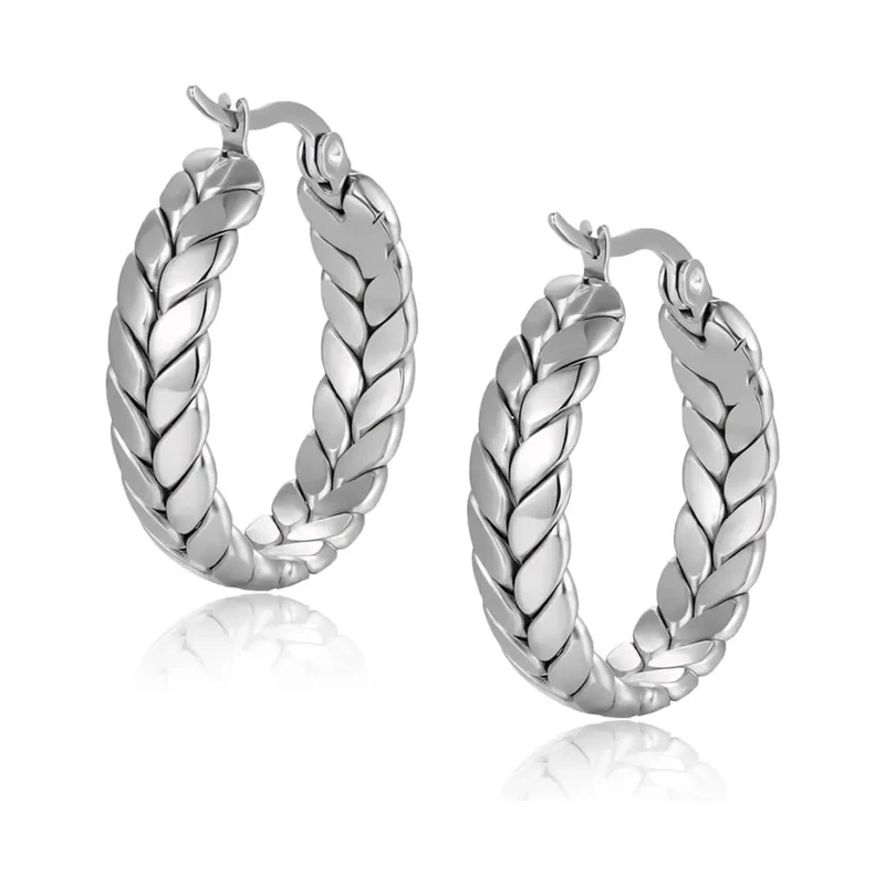 Elanis Jewel Elegantní kruhové náušnice Samantha z chirurgické
