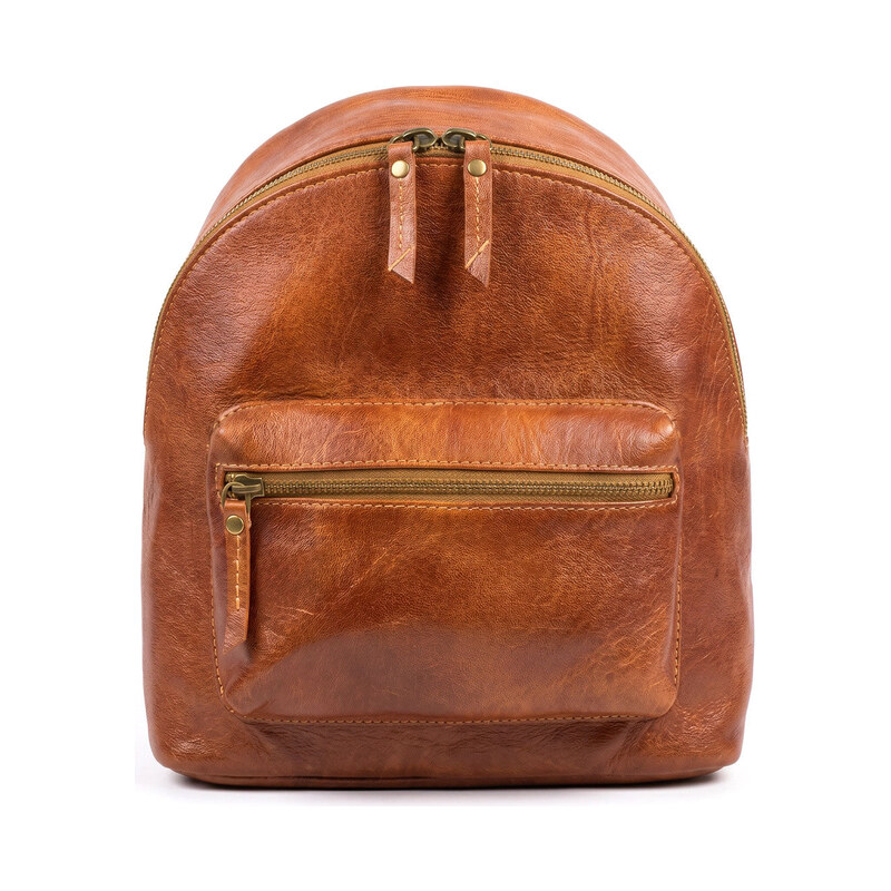 Glara Městský kožený batůžek - Daily Rhythm