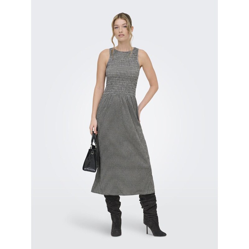 Dámské šaty černé / bílé Only OnlCelle Life S/L Smock