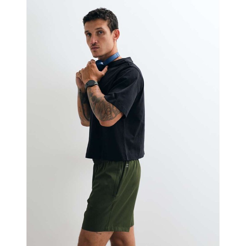 4505 cotton cropped lifting t-shirt with quick dry finish in