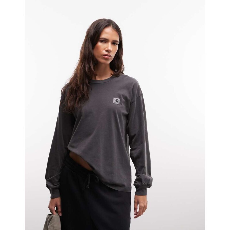 Carhartt WIP Nelson long sleeve t-shirt in black
