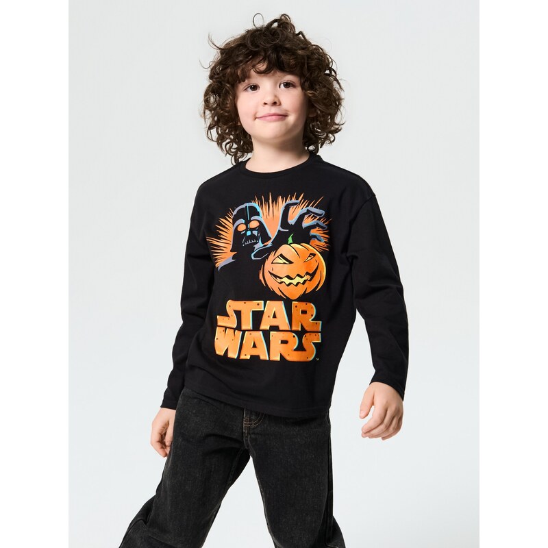 Sinsay - Tričko s dlouhými rukávy Star Wars - černá
