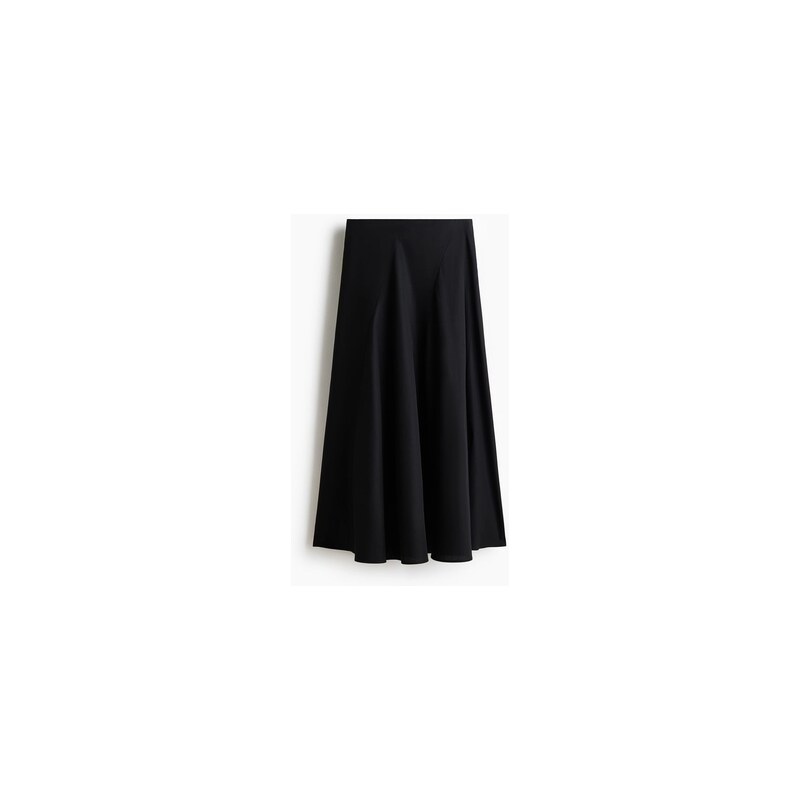 H&M - Široká bavlněná sukně - Černá