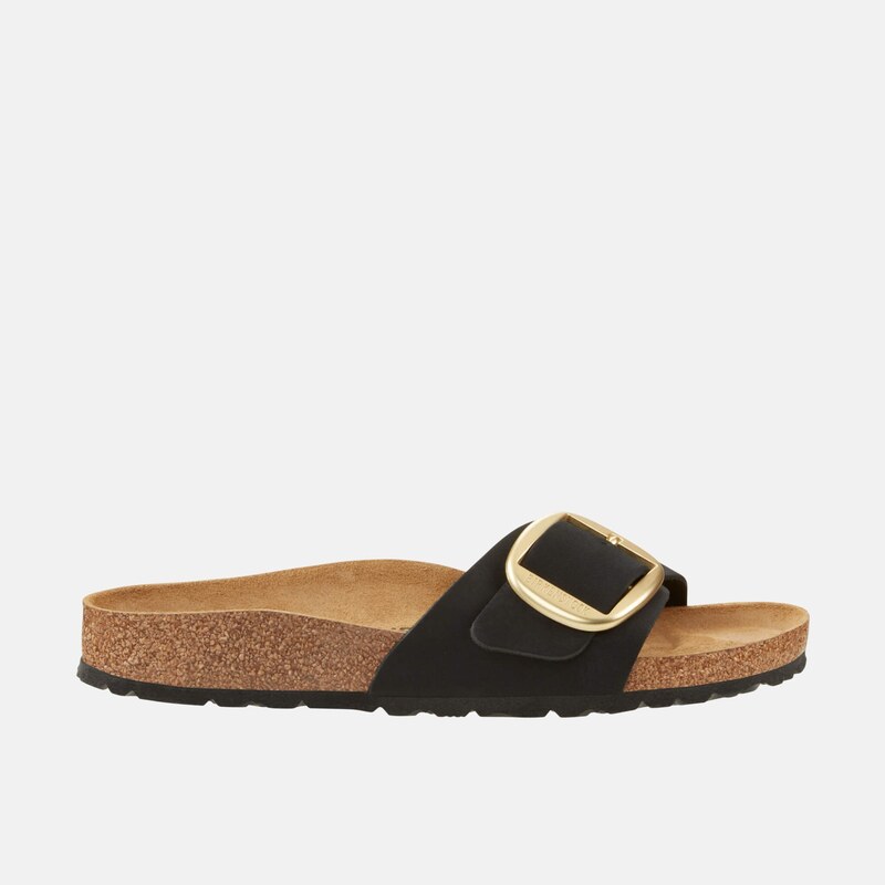 Birkenstock Dámské černé Narrow pantofle Madrid Big Buckle