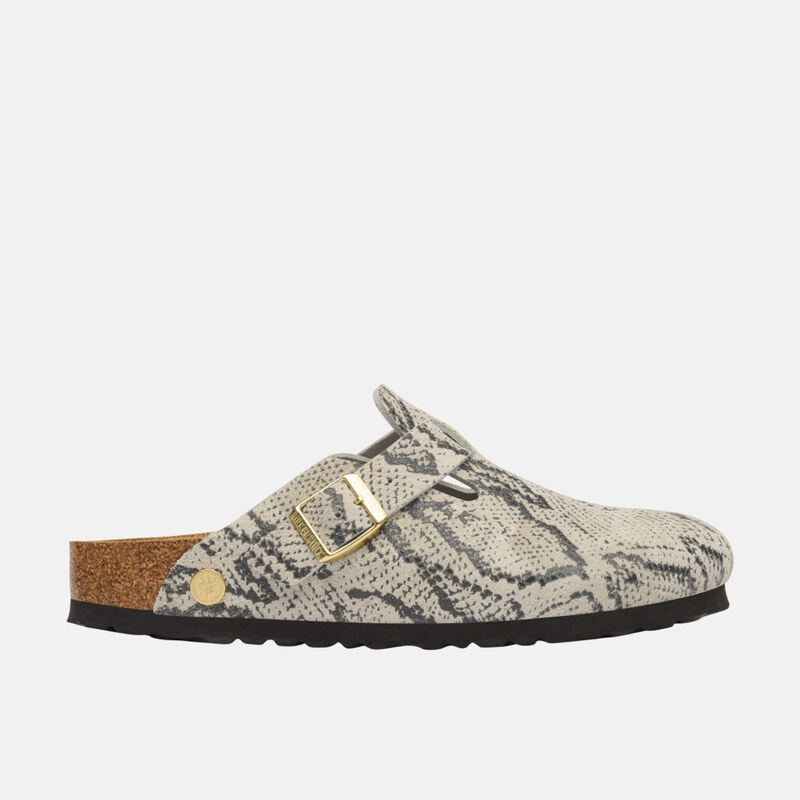 Dámské vzorované Regular nazouváky Birkenstock Boston Rivet Logo