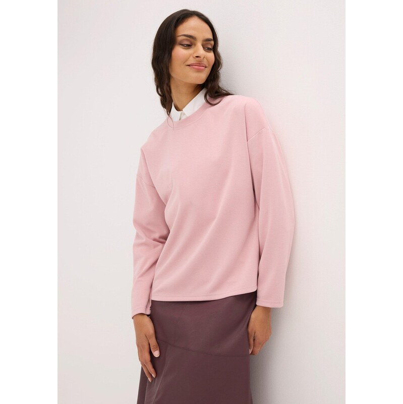 bonprix Oversize mikina ze směsi s viskózou růžová Žena