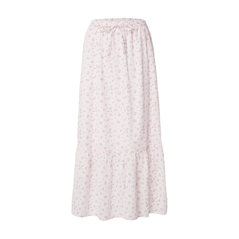 VERO MODA Sukně VMTRINE olivová / růžová / pastelově růžová