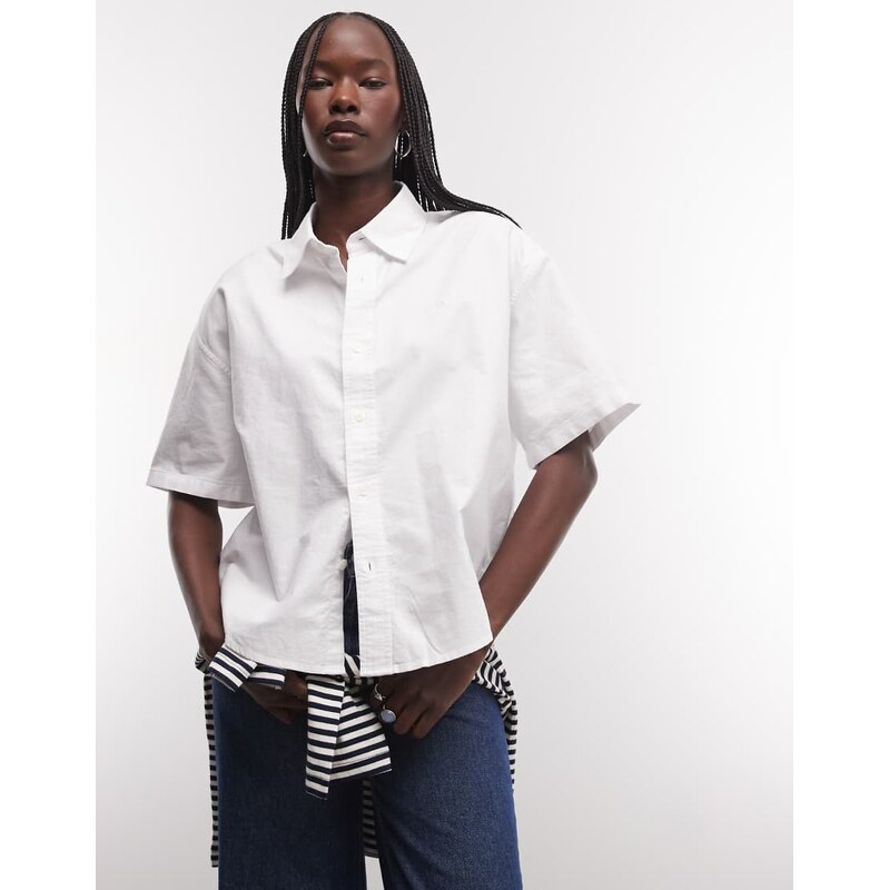 Carhartt WIP kaia short sleeve shirt in white