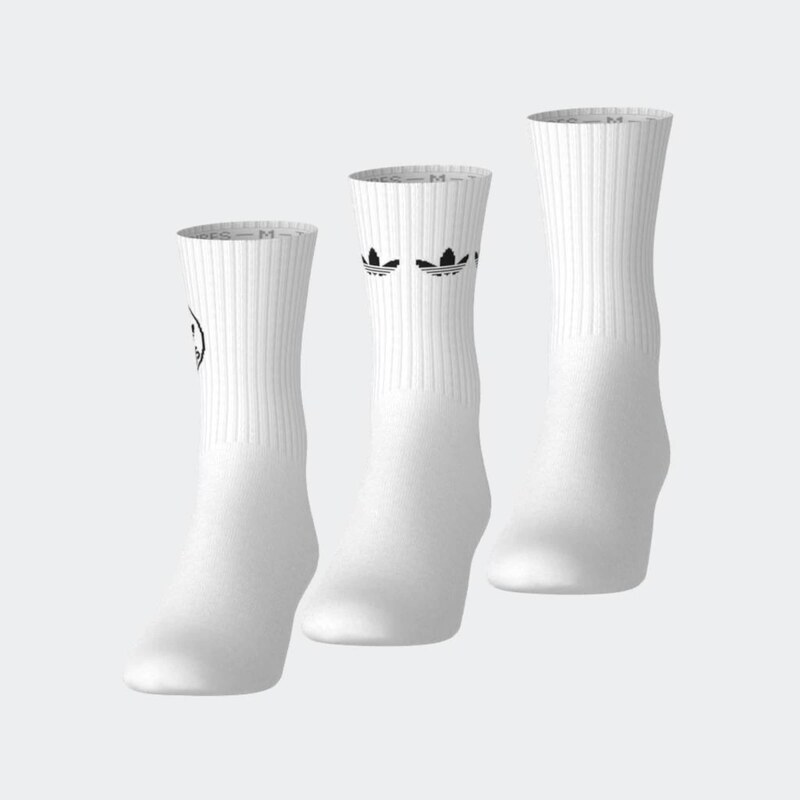 ADIDAS ORIGINALS Ponožky TREFOIL černá / bílá