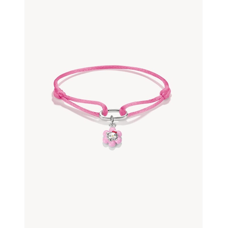 Thomas Sabo Hello kitty textile bracelet pink mit charm –