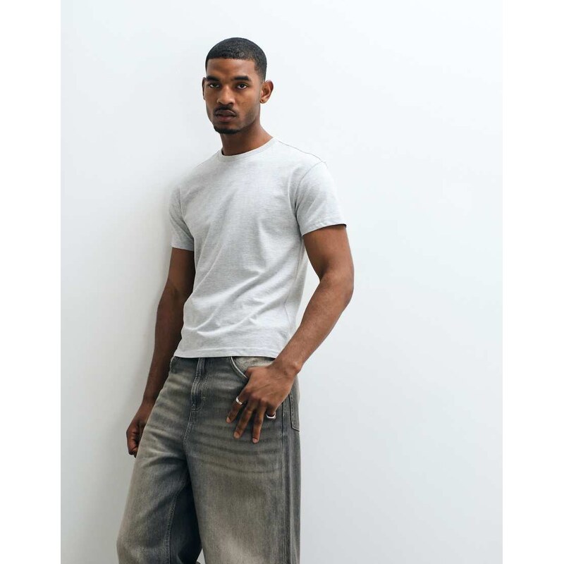 Cotton On slim fit t-shirt in grey marle