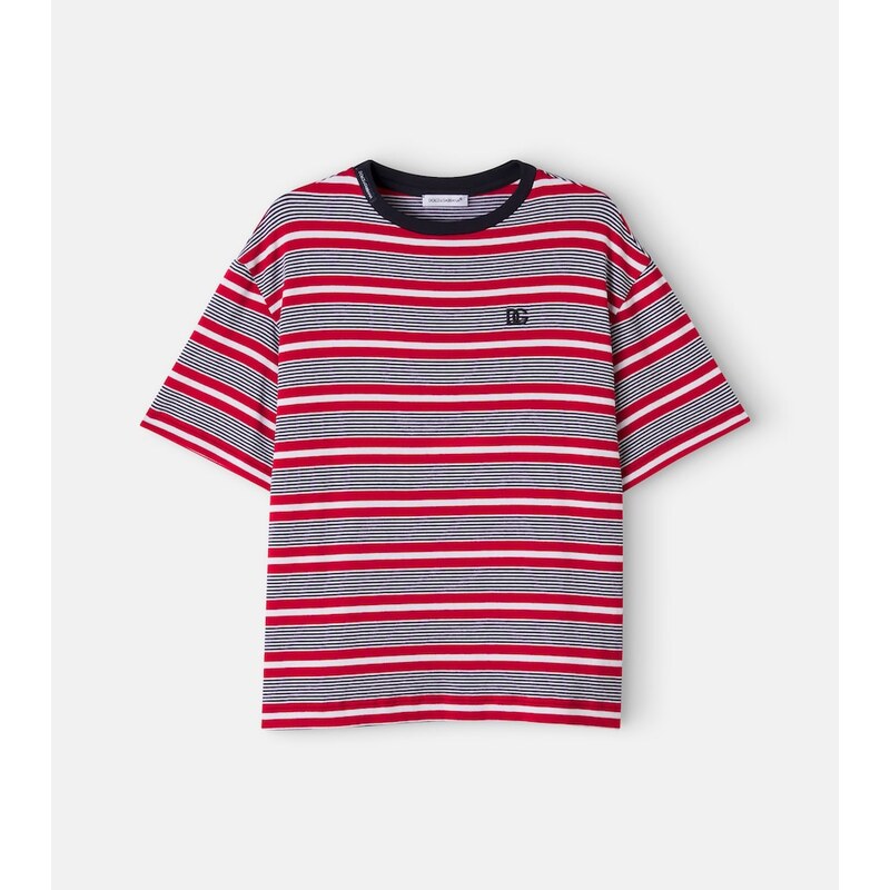 Dolce&Gabbana Kids DG striped jersey T-shirt