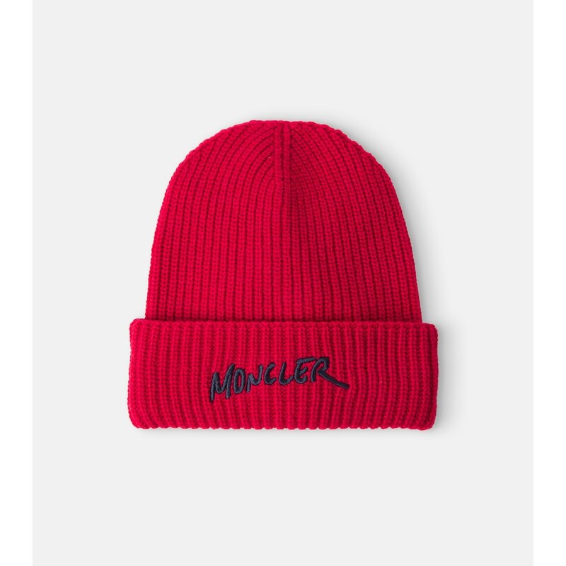 Moncler Enfant Ribbed-knit wool and cashmere beanie
