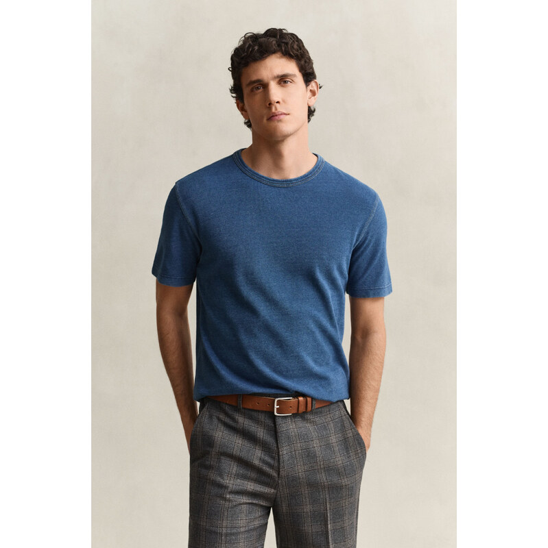 TRIČKO GANT INDIGO SS T-SHIRT INDIGO