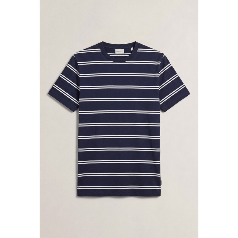 TRIČKO GANT PIMA STRIPED SS T-SHIRT EVENING BLUE