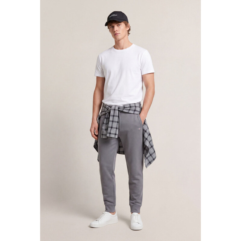 TEPLÁKY GANT REG SHIELD SWEATPANTS MID GREY